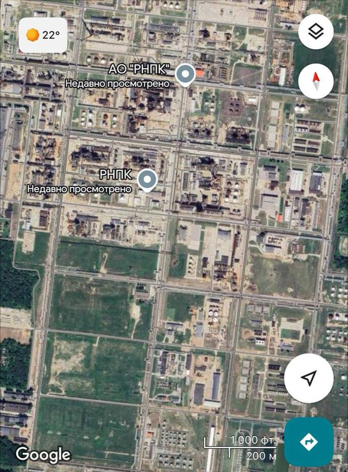 Спутники NASA зафиксировали пожар на объекте «Роснефти» в Рязани
